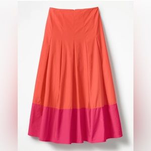 Maxi orange and fuchsia skirt, so cute for vacations!